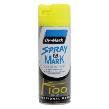 Spray & Mark Fluro Yellow Marking Out Paint 350g