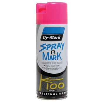 Spray & Mark Fluro Pink Marking Out Paint 350g
