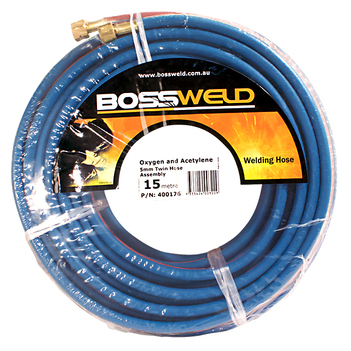 Oxygen/Acetylene Twin Hose Assembly 15 Metres Bossweld 400176