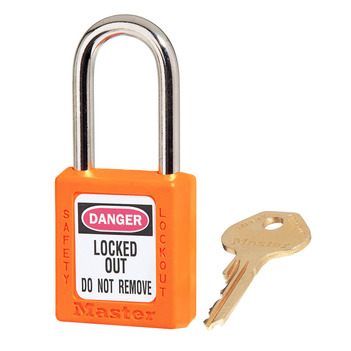 Orange Zenex Safety Padlocks 38mmX38mm Masterlock  410ORJ