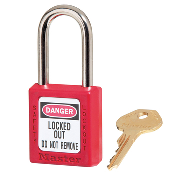 Red Zenex Safety Padlocks 38mmX44mm Masterlock 410RED