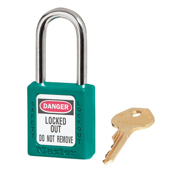 Teal Zenex Safety Padlocks 38mmX38mm Masterlock  410TEAL