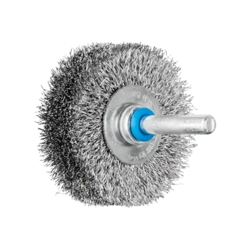 6mm Shaft Mounted 50x15mm Crimped Wire Wheel Brush Pferd 43104003