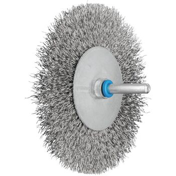 6mm Shaft Mounted 80 x 15mm Crimped Wire Wheel Brush RBU 8015/6 x 0.30 Pferd 43106003