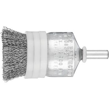 Pencil Brush 25mm x 25mm 6mm Shaft Mounted Crimped Steel Wire Limiting Rings Pfred 43214001