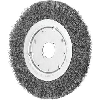 Wheel Brush With Arbor Hole Suits Bench & Straight Grinder RBU 200 mm X 16 mm 22.2 ST 0.25 Pferd 43506005