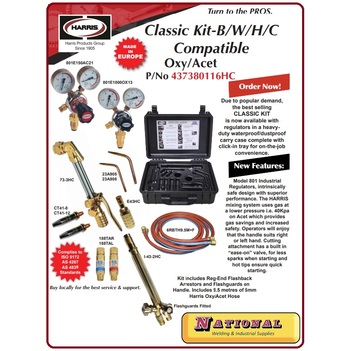Classic Kit COmpatible Oxy/Acetylene Harries 437380116HC