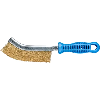 Scratch Brush Curved 1 Row Brass Wire HBG 10 MES 0,30 Universal Pferd 43740043