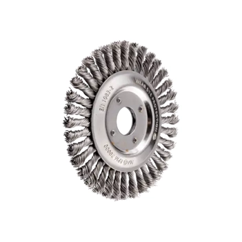 POS Pipeline Brush Knotted RBG Dia. 125x6x22.2mm Steel Wire Dia. 0.50mm Universal Angle Grinder Pferd 43740076