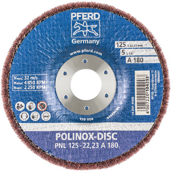 Non-woven tools Polinox fibre-backing PNL 125-22,23 A 180  Pferd 44692262 - Pack of 1