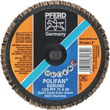 Combidisc Mini Polifan Aluminium Oxide Type CDR-PFF 75 A 80 Pferd 47202091 main image