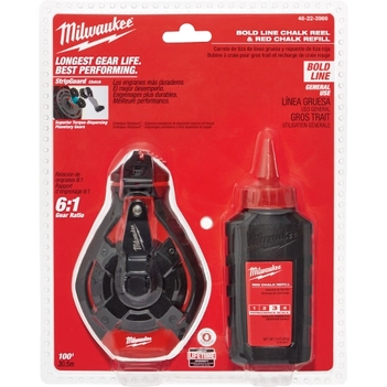 100' Bold Line Kit w/ Red Chalk Milwaukee 48223986
