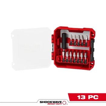 13PC SHOCKWAVE Impact Duty Driver Bit Set Milwaukee 48324035