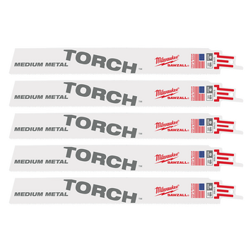 SAWZALL The TORCH Metal Demolition 230mm 9" 18TPI Blade 5 Pack 48475788