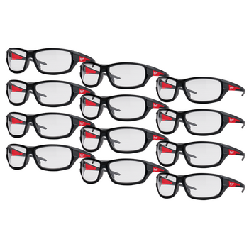 12-Pack Performance Clear Safety Glasses Milwaukee 48732920A