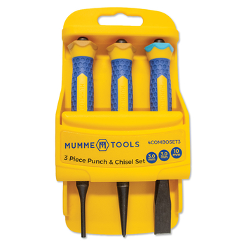 Punch and Chisel Combination Set 3 Pieces Mumme Tools 4COMBOSET3