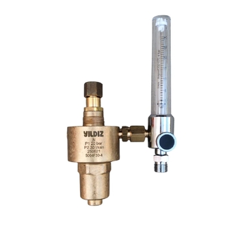 Point Of Use Pressure Regulator Argon With Flowmeter Yildiz 5064F30-4-AU