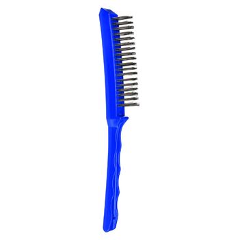 Long Plastic Handle Brush 0.33mm 4x18 Rows Steel Wire 5175-SW-4R