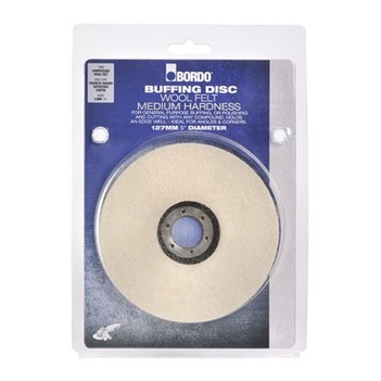 127mm Wool Felt Buffing Disc Bordo 5206-127