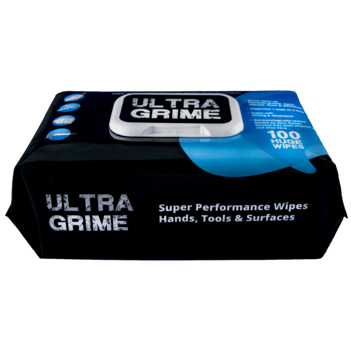 Cloth Wipes For Hand, Tools & Surfaces Multi Purpose Pack of 100 Wipes Ultra Grime  5900