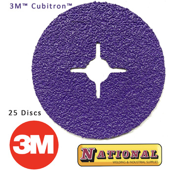 Fibre Disc Pack of 25 982CXPro 125mm 36+ Reengineered 3M Cubitron 60440365785-25