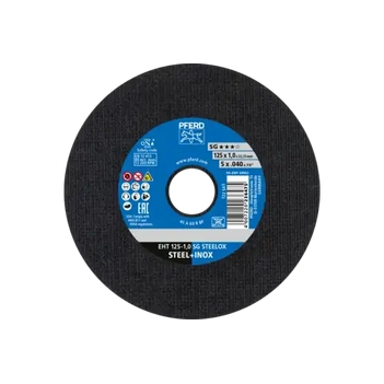 Cut-off Wheel 5" EHT 125mm x 1mm Premium Ultra Thin Inox Pferd 61341112-5 Pack of 5