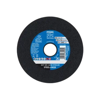 Flat Cut-Off Wheel 5" EHT 125mm 1.6mm Inox Pferd 61341122