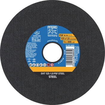 Ultra Thin Cutting Wheel 5'' EHT 125mm 60g Steel Pferd 61719010
