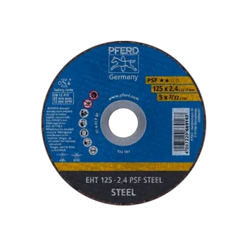 Flat Cut-Off Wheel EHT 125-2.4 PSF Steel Pferd 61719026