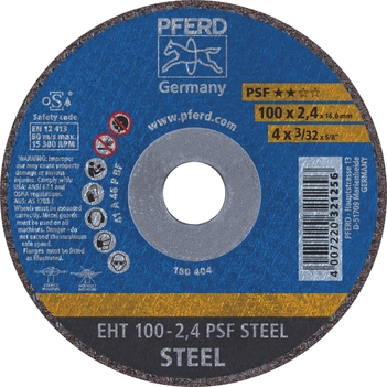 Flat Cut-Off Wheel EHT 100-2.4 A 46 P PSF GP-Steel Pferd 61741116 Each