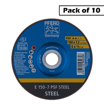 Grinding Wheel GP Depressed Centre PSF Steel 150mm Pferd 62015628-10