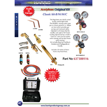 Harris Original Classic Oxy/Acet Kit main image