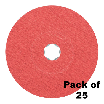 Combiclick Ceramic Fibre Disc 5''CC-FS 125 CO-COOL 120g Pferd 64193112-25 Pack of 25