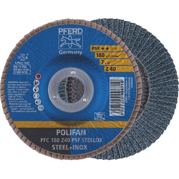 Polifan Flap Disc 180mm 7" 40G GP Zirconia 67764185