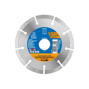 Diamond Cut-Off Wheel Segmented Type General Purpose DS125 X 1.6 X 22.23 PSF Pfred 68300045 - Pack of 1