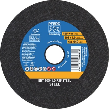 Ultra Thin Cutting Wheel 4" 105mm 60P PSF Steel Pferd 69121029
