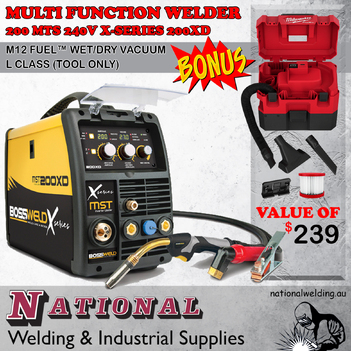 Multi Function Welder 200 MTS 240V 200XD With Bonus Milwaukee Vacuum 699200 main image