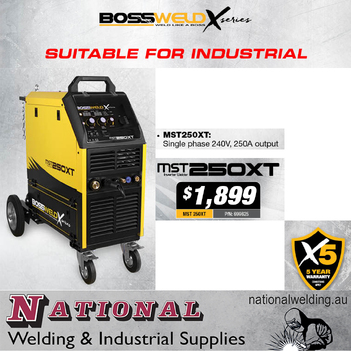 Mig Stick Tig Welder 250XT X Series Bossweld 699625