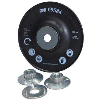 Fibre Disc Backup Pad 125mm Ribbed to Suit M14 - 2mm (5/8") Thread 7000105442 3M 09584