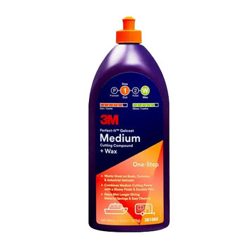 36106 Perfect-It Gelcoat Medium Cutting Compound + Wax 946 ml 7100210899 3M Abrasive 60455109334