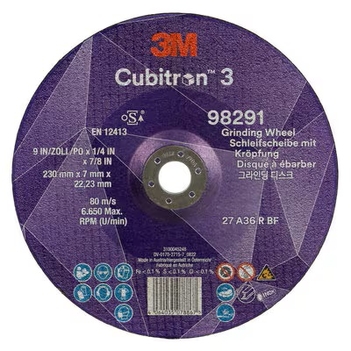 Grinding Wheel Depressed Centre  230 x 7 x 22.23 mm 36+ T27 Cubitron™ III 7100303979 Each