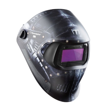 3M Speedglas 100 Series Graphic Auto Darkening Welding Helmet Trojan Warrior 751620 