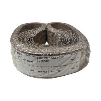 E07 KK670J Sander Belt 40 x 760mm 240Grit Pferd 75713743 10pk