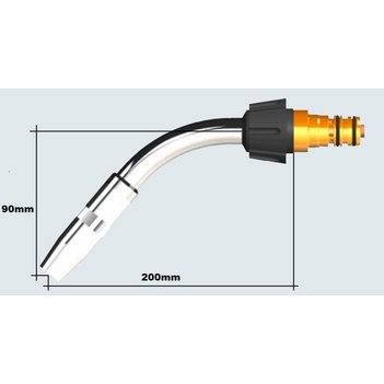 Swan Neck 200mm WT540L Water cooled Torch Binzel 788.0087.1 