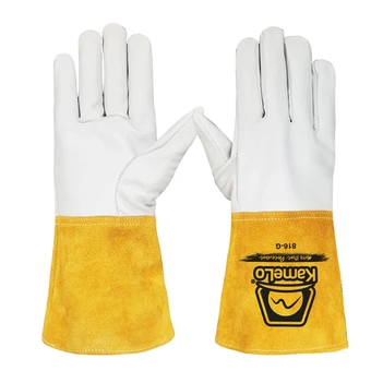 TIG Welding Leather Work Large Gloves KameLo 816-G-L