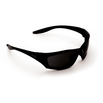 Mercury Black Frame Safety Glasses Smoke Lens 8202BK