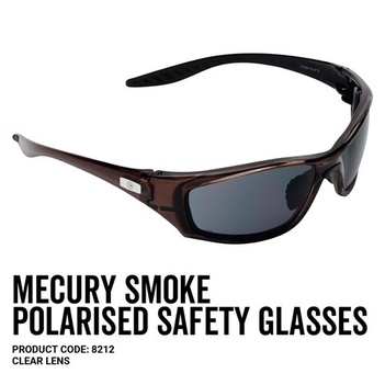 Mercury Safety Glasses Polarized Smoke Lens 8212 