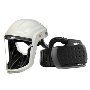3M M-Series Face Shield M-207 with Heavy-Duty Adflo PAPR Respirator