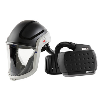 M-Series Face Shield & Safety Helmet M-307 with Heavy-Duty Adflo PAPR Respirator 3M™ 890307HD
