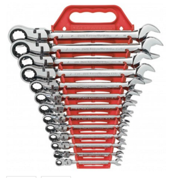 Flexible Combination Ratcheting Wrench Set 13 Piece 9702D